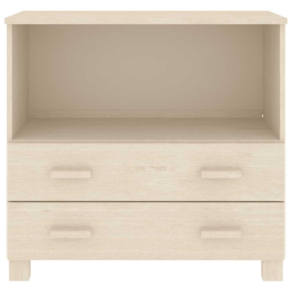 Sideboard HAMAR Honigbraun 85x35x80 cm Massivholz Kiefer
